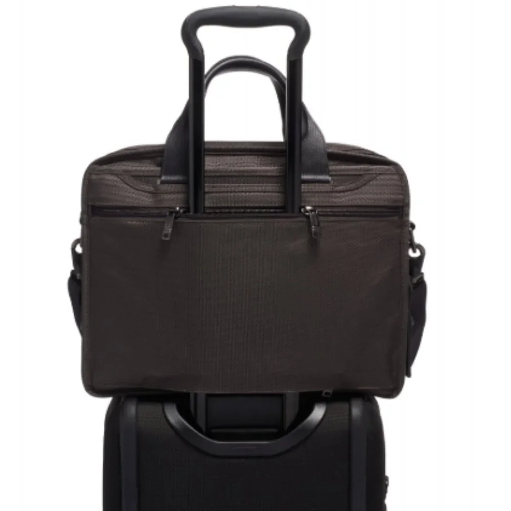 TUMI Alpha Expandable Organizer Laptop Brief - Black